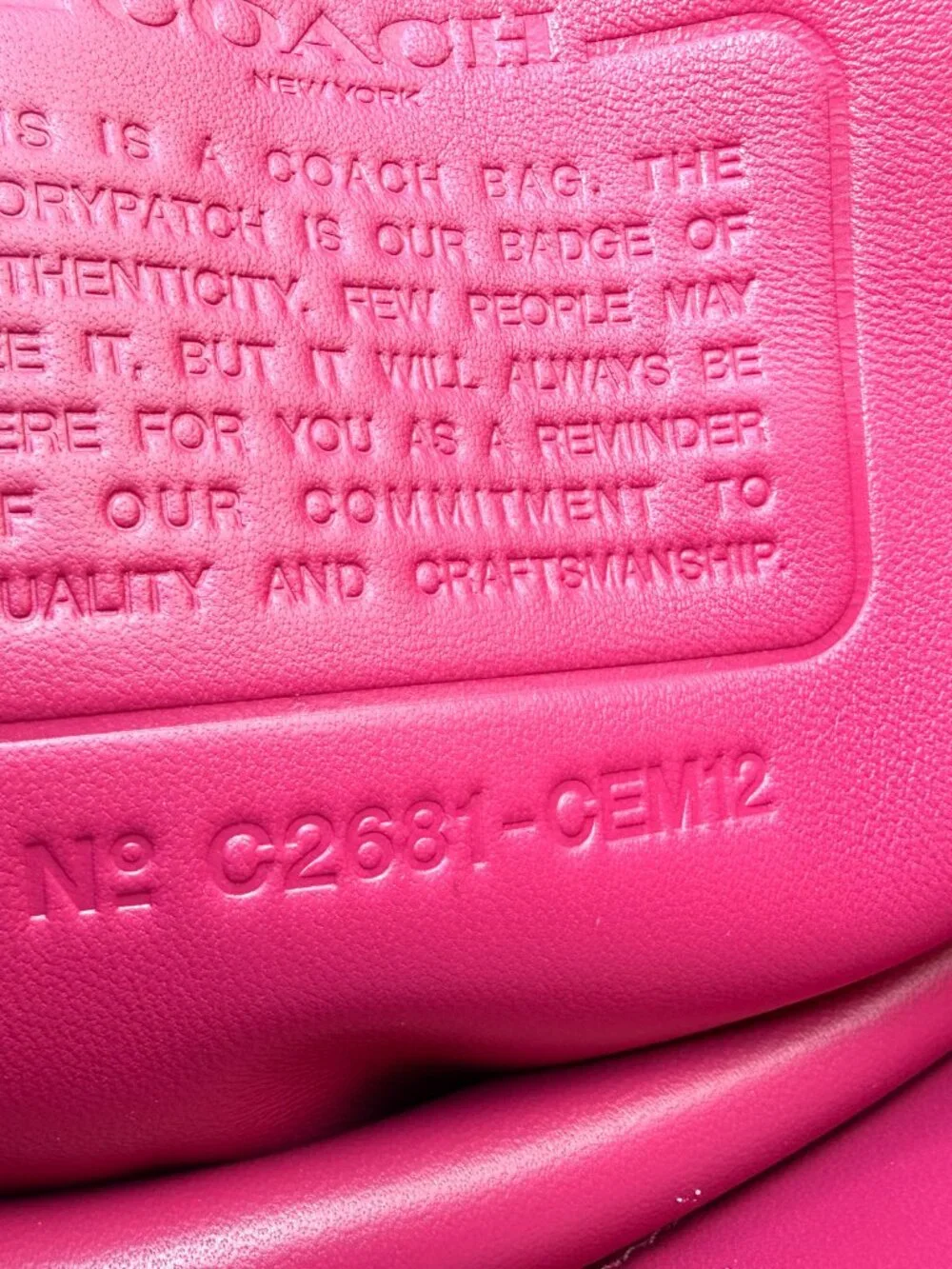 Coach Tabby 36 Dark Fuschia